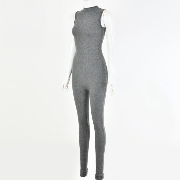 BASIC JUMPSUIT (GREY)