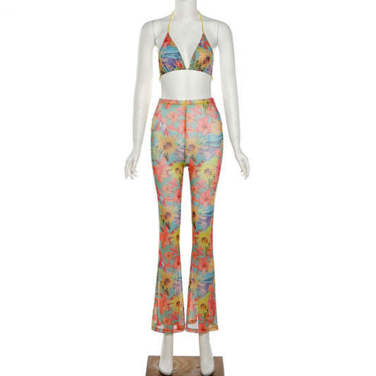 TROPICAL RYTHEM PANT SET