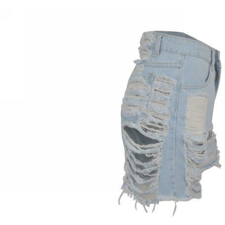 DENIM SHORTS (LIGHT BLUE)