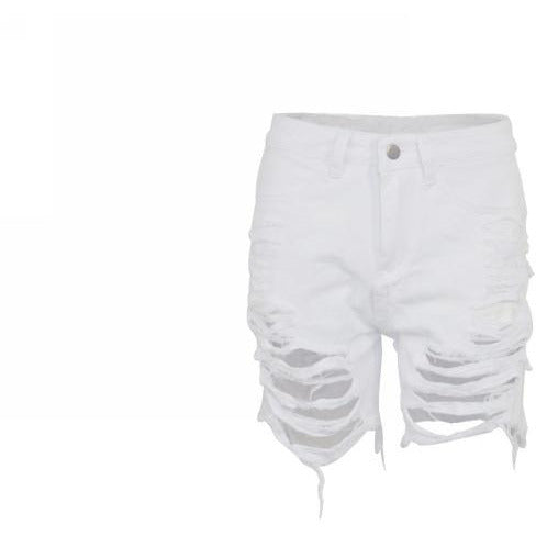 DENIM SHORTS (WHITE)