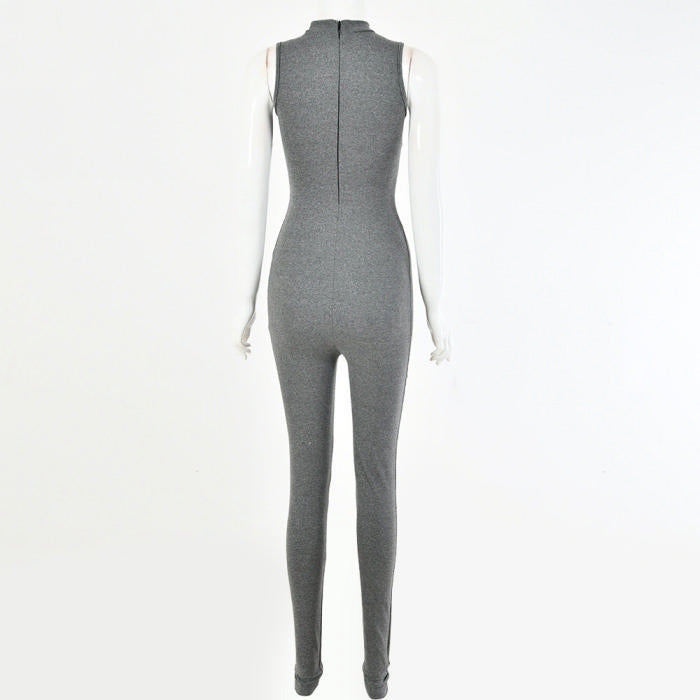 BASIC JUMPSUIT (GREY)