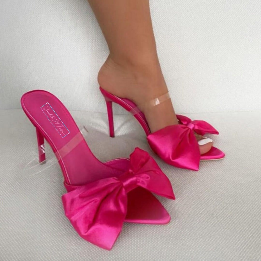 SIGNATURE BOW HEELS (PINK)