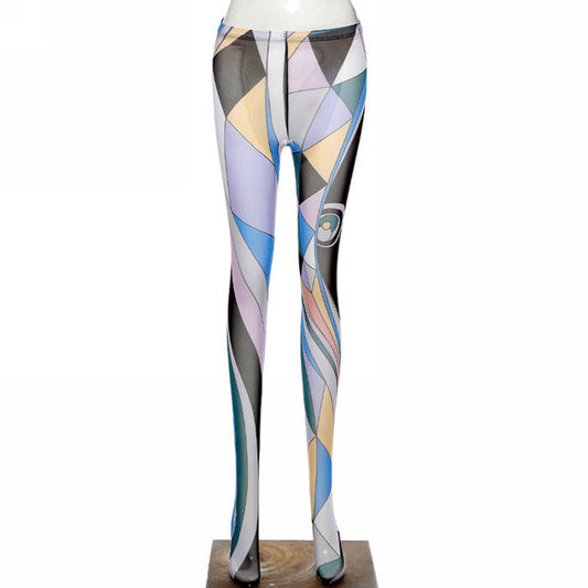 RETRO LEGGINGS (BLUE)