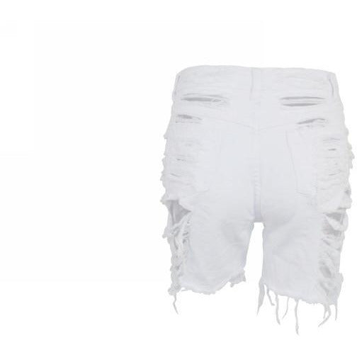 DENIM SHORTS (WHITE)