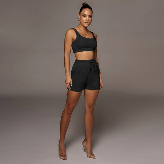 NORI CLASSIC JOGGER SHORT SET (BLACK)