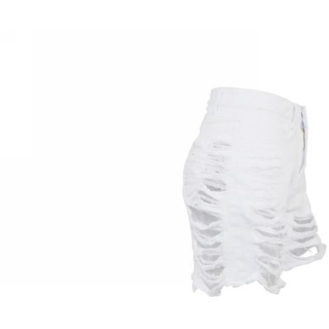 DENIM SHORTS (WHITE)