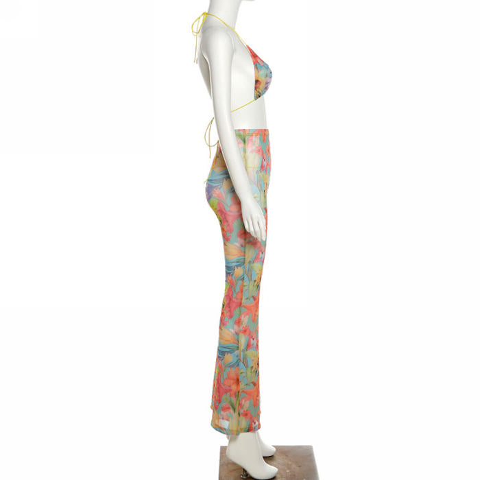 TROPICAL RYTHEM PANT SET