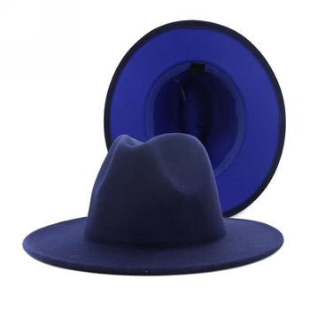 BIG BRIM FEDORA (BLUE)