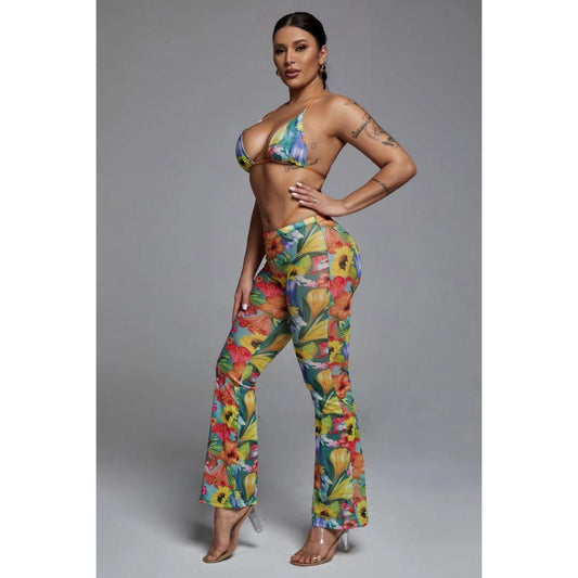 TROPICAL RYTHEM PANT SET